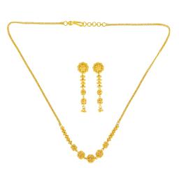 Engagement Gold Necklace Set: A Symbol of Love and Elegance